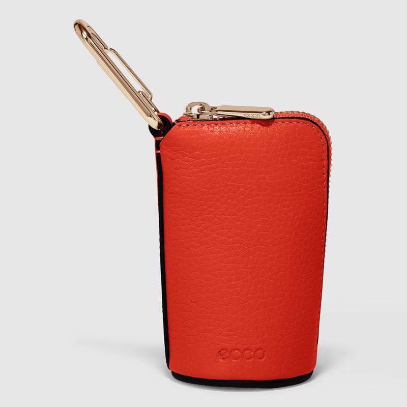Red ECCO Textureblock Key Pouch 910582891033 | Ecco