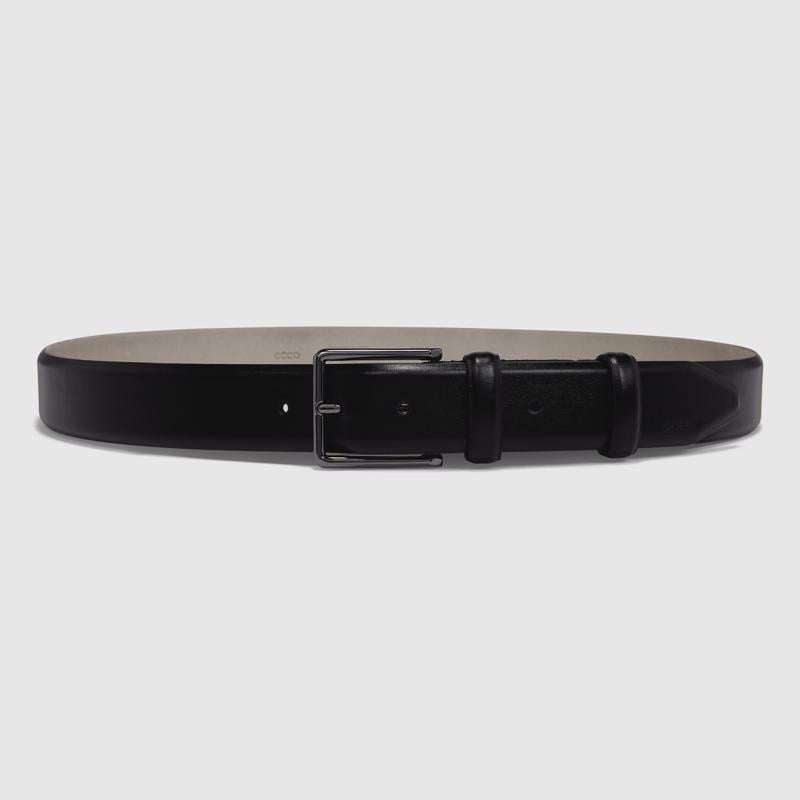 Black ECCO Belts Italian Stretch
