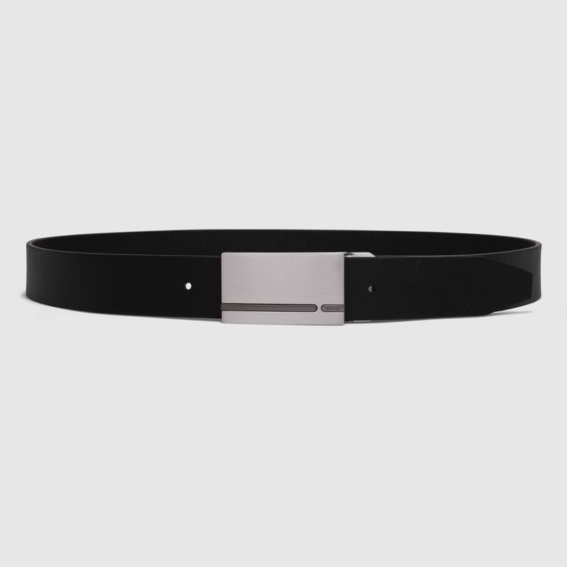 Black ECCO Belts Italian TB