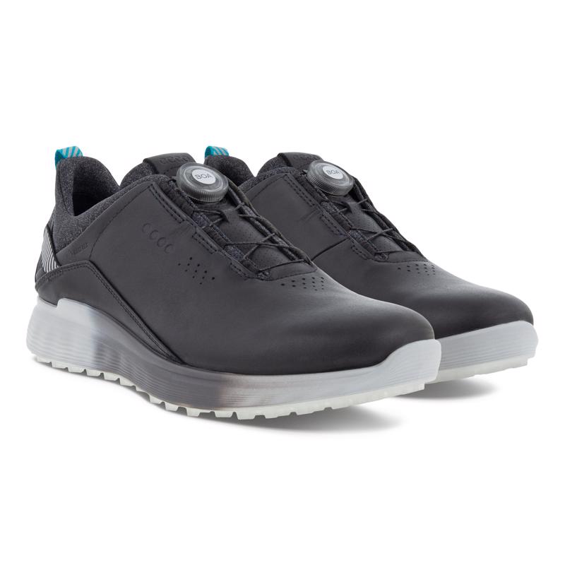 Black ECCO M Golf S-Three Golf Shoe | ECCO Türkiye