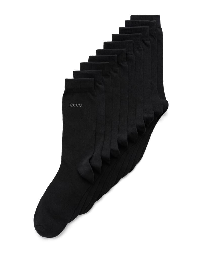 Black ECCO Classic Mid Cut 5-Pack