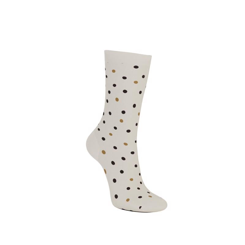 Beige ECCO Classic Dotted Mid-Cut