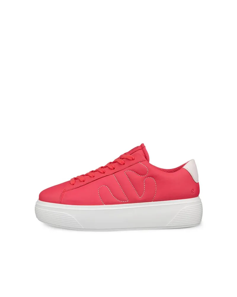 Red ECCO STREET PLATFORM W Teaberry