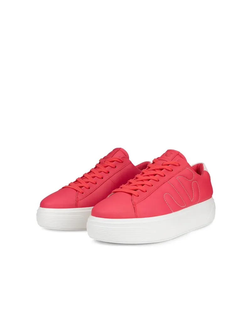 Red ECCO STREET PLATFORM W Teaberry