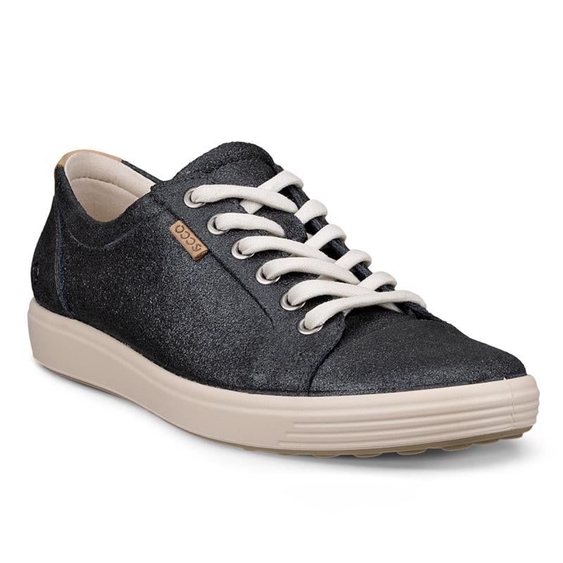 Black ECCO Soft 7 W Silver Heavy