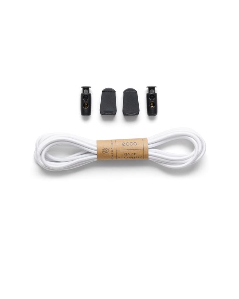 White ECCO Laces WHITE