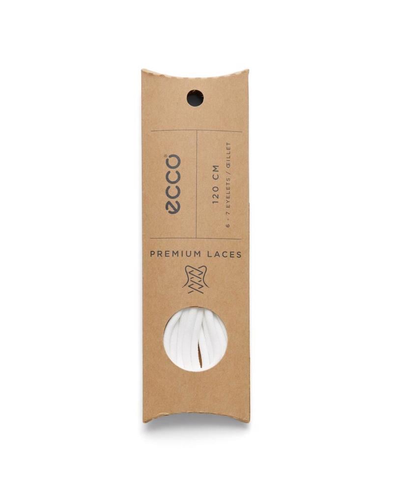 White ECCO Laces WHITE