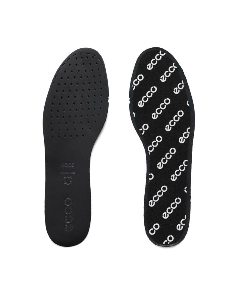 Black Leather Inlay Soles BLACK