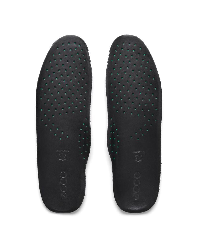 Black Leather Inlay Soles BLACK