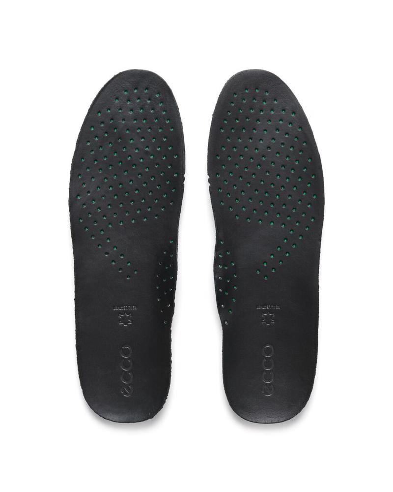 Black Leather Inlay Soles BLACK