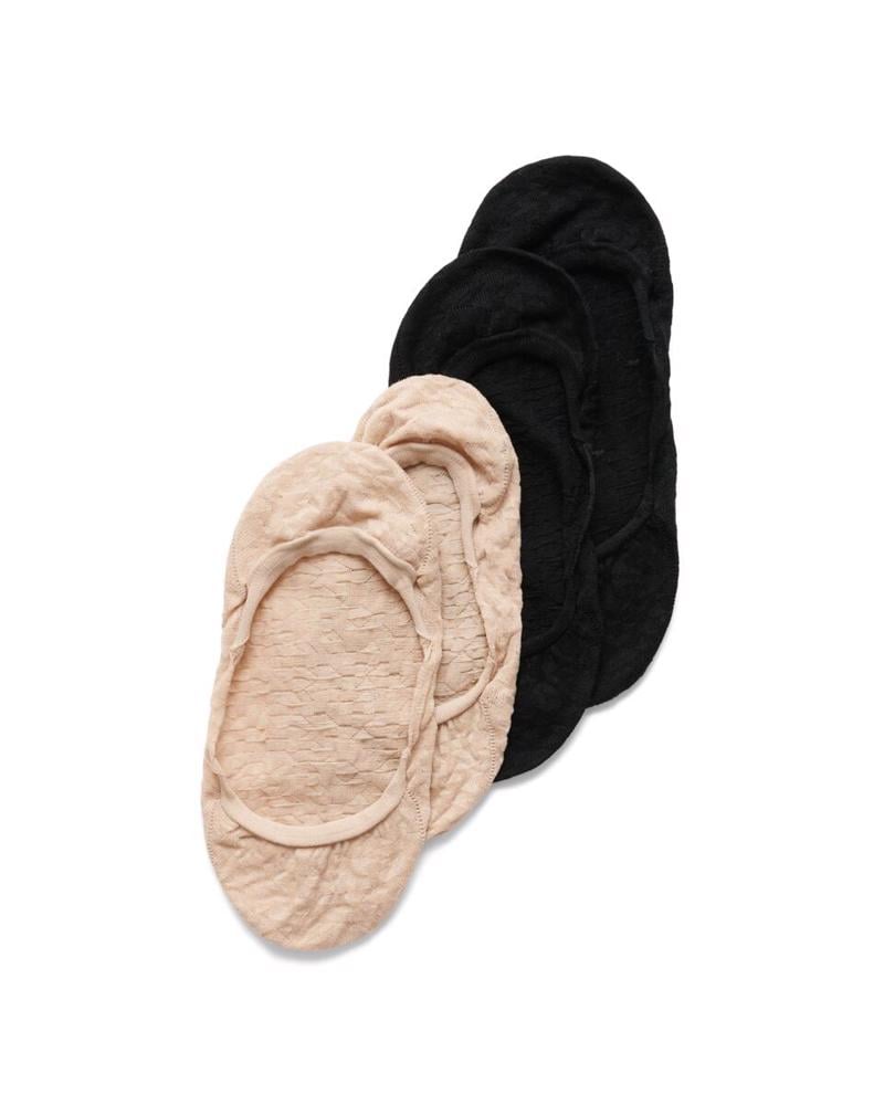 Black Casual Socks NUDE/BLACK