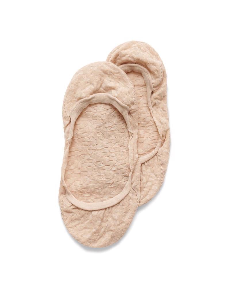 Black Casual Socks NUDE/BLACK