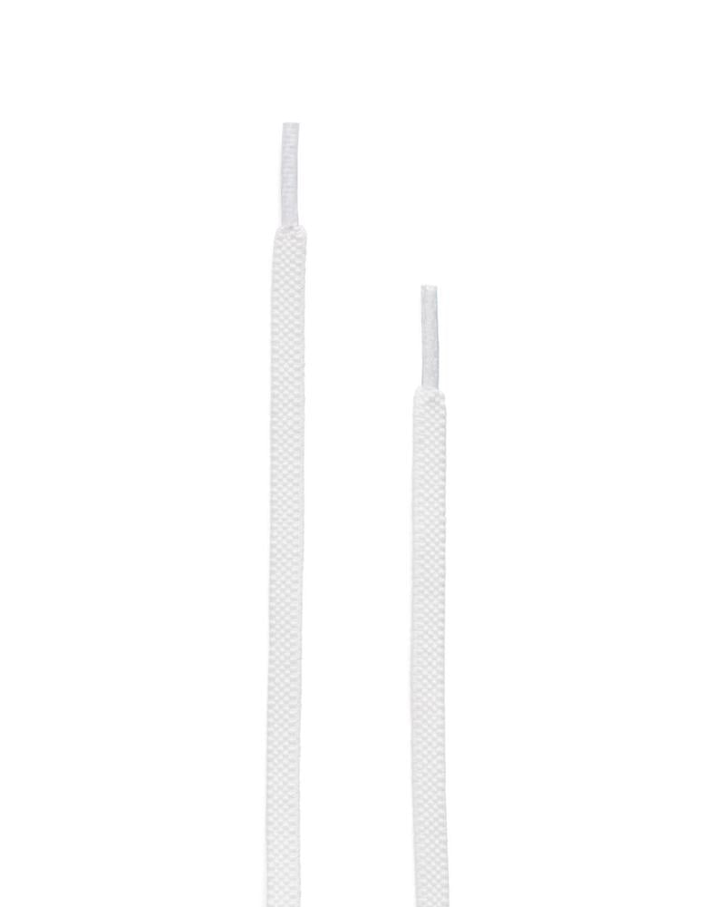 White ECCO Elastic Flat Laces
