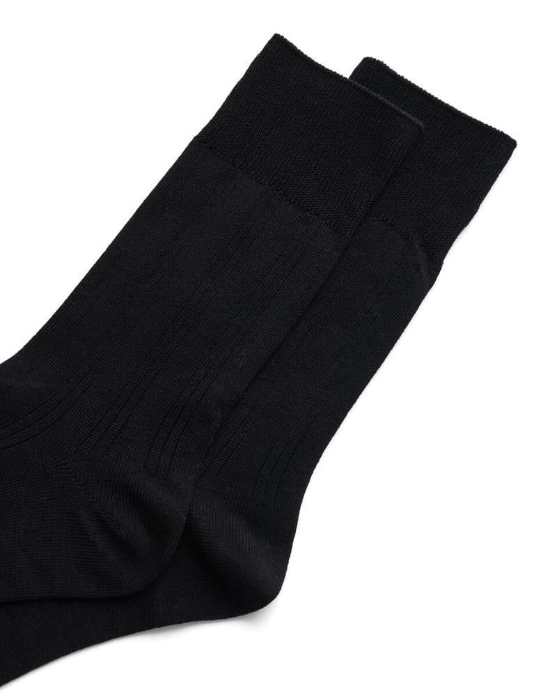 Siyah ECCO Classic Ribbed Mid-Cut