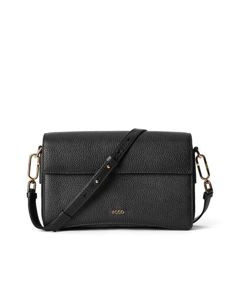 Black ECCO Pinch Bag L Pebbled Leather