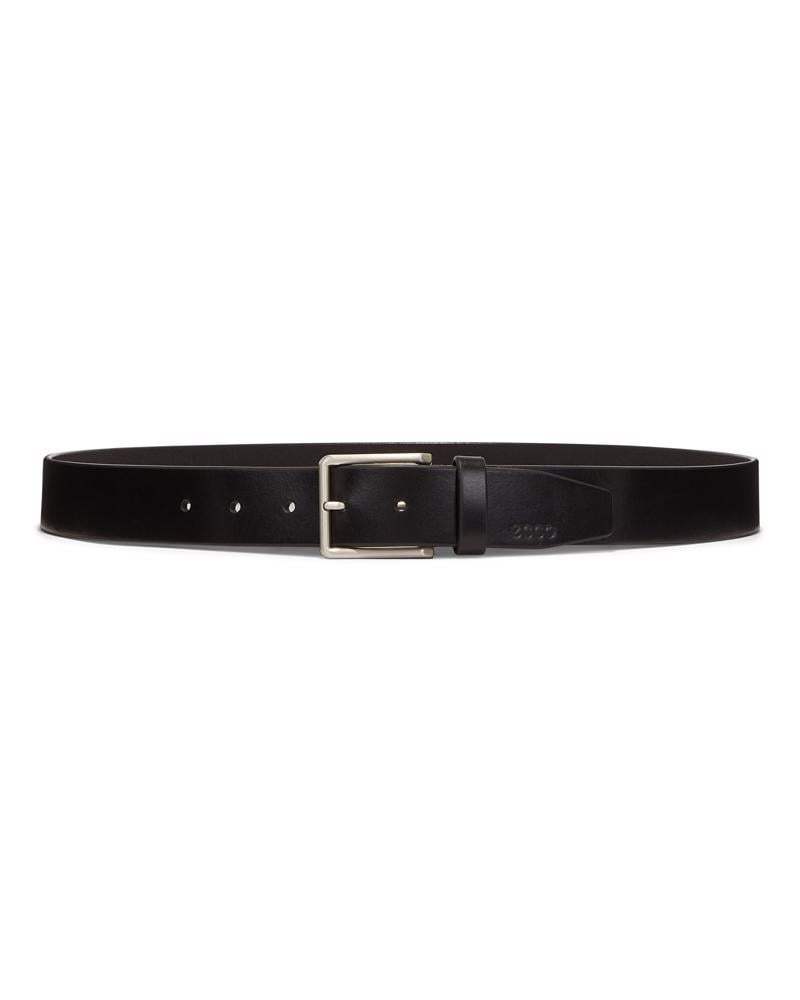 Black ECCO Belts Casual Leather