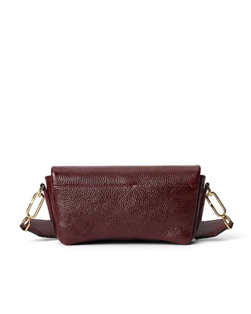 Red ECCO Pinch Bag M Soft Shine Pebbled