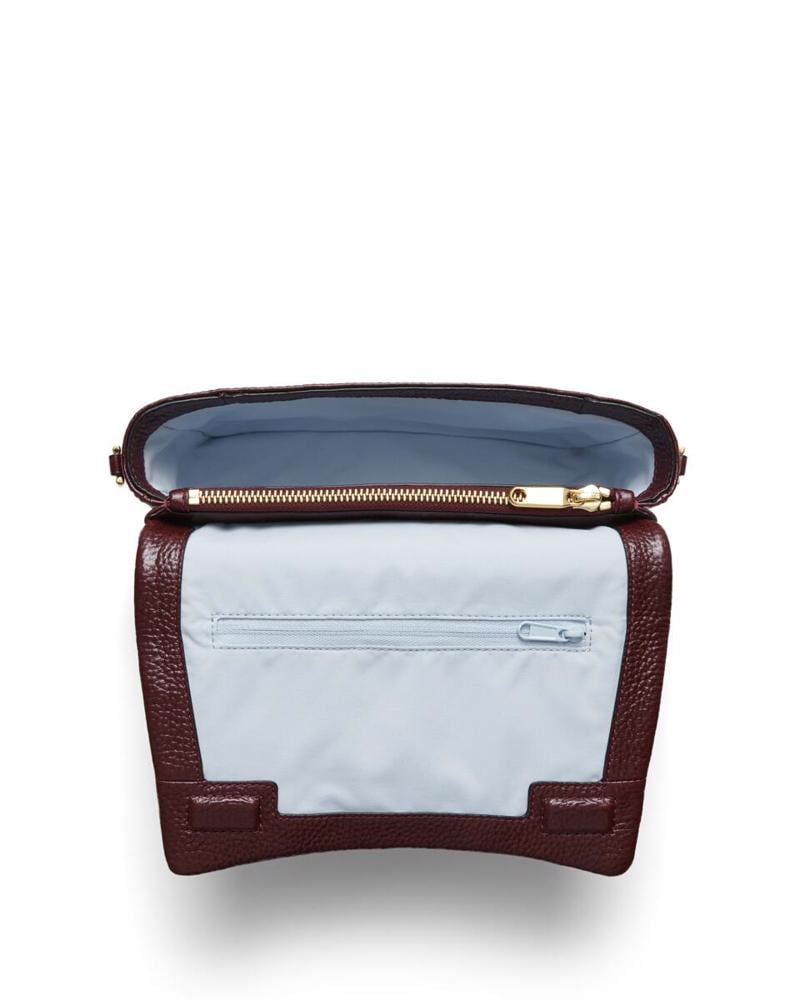 Red ECCO Pinch Bag M Soft Shine Pebbled