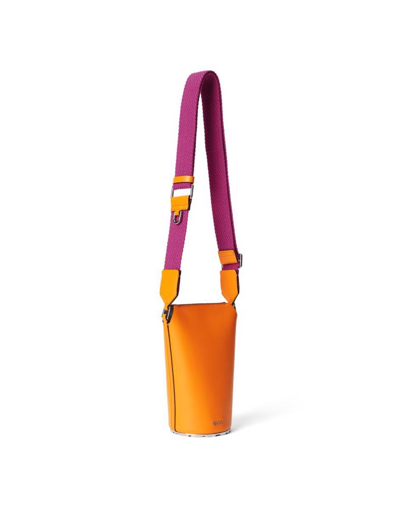 Turuncu ECCO Pot Bag Wave Plate Smooth Leather