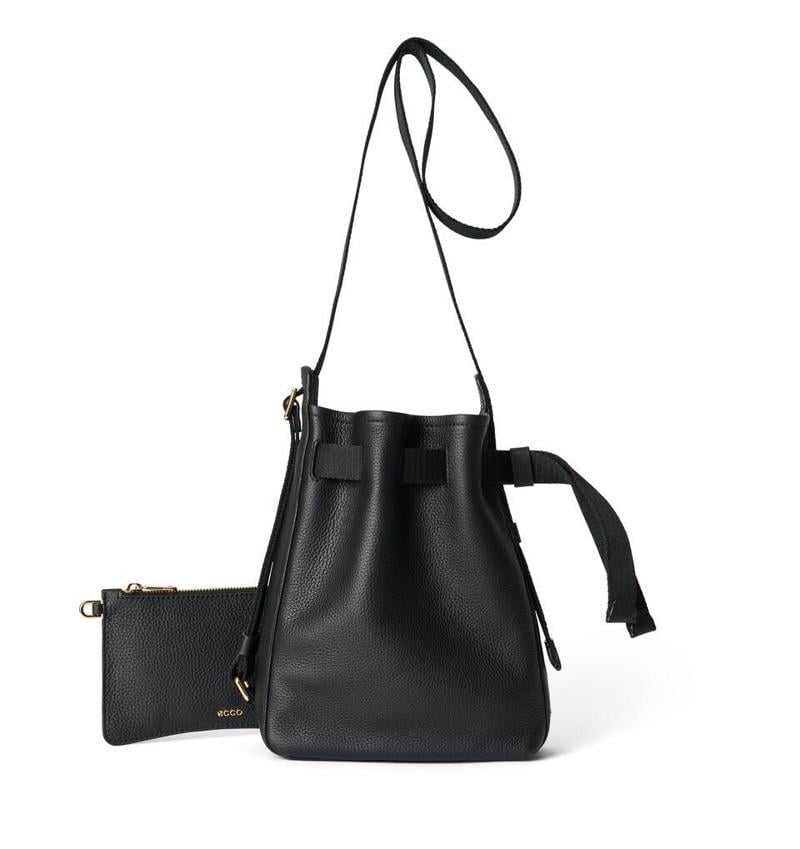 Siyah ECCO Sail Bag S Pebbled Leather