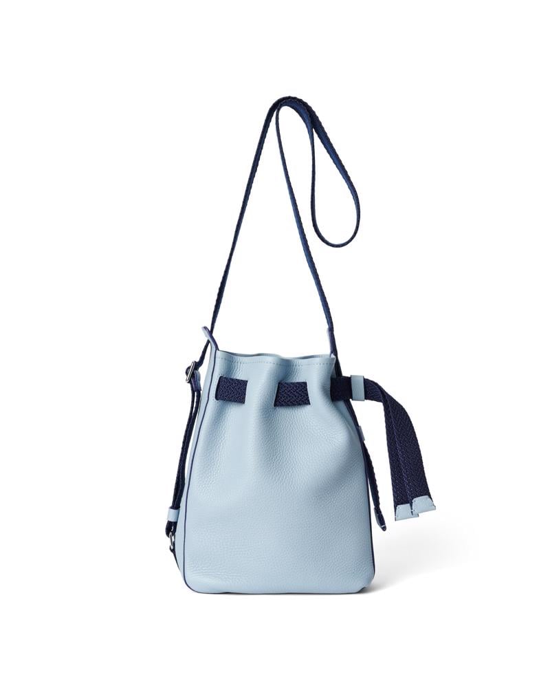Blue ECCO Sail Bag S Pebbled Leather
