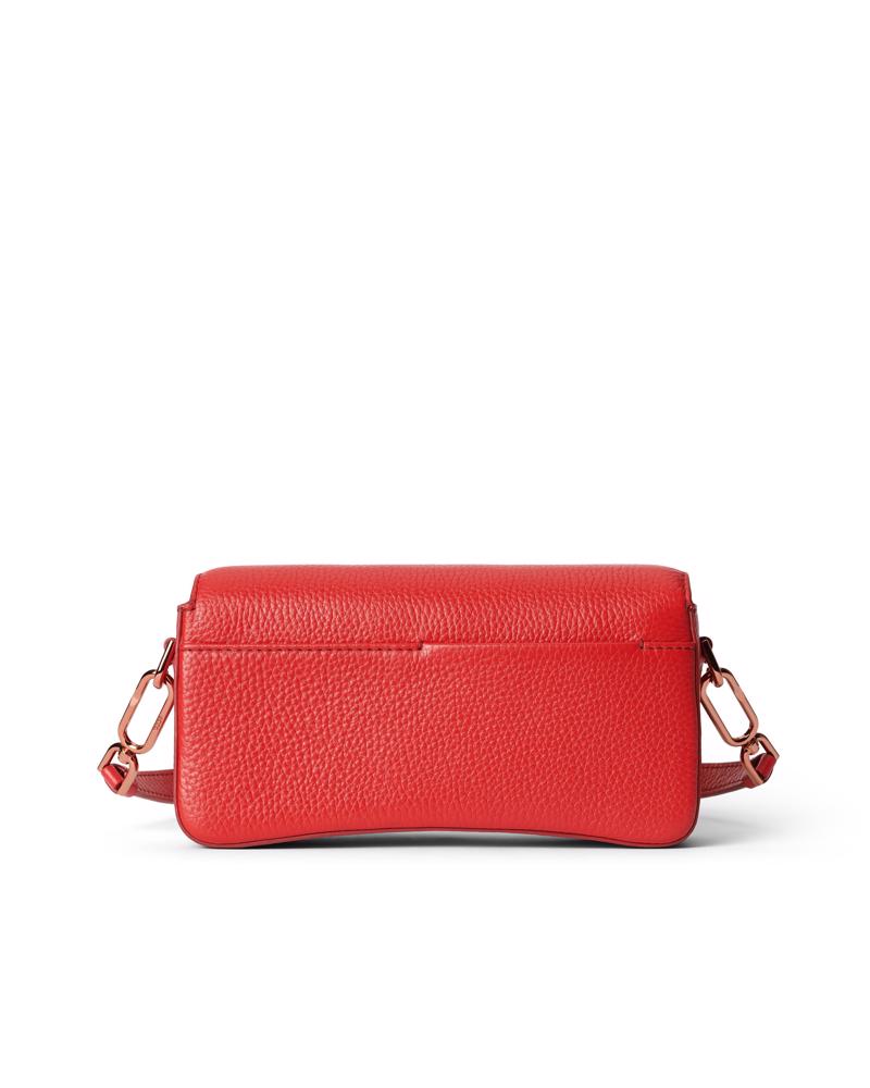 Red ECCO Pinch Bag S Pebbled Leather Bag