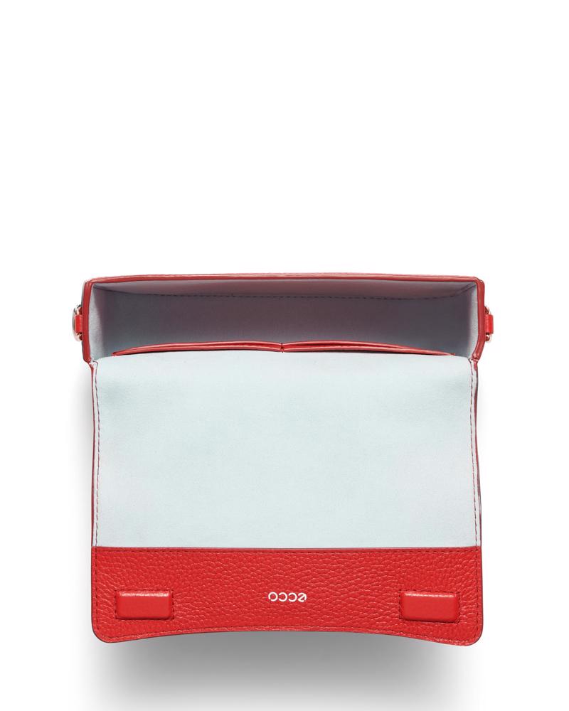 Red ECCO Pinch Bag S Pebbled Leather Bag