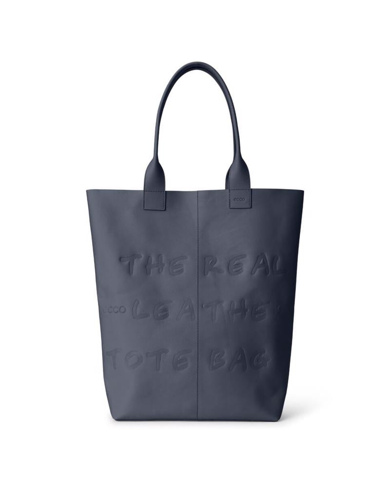 Navy ECCO Tote Real Leather