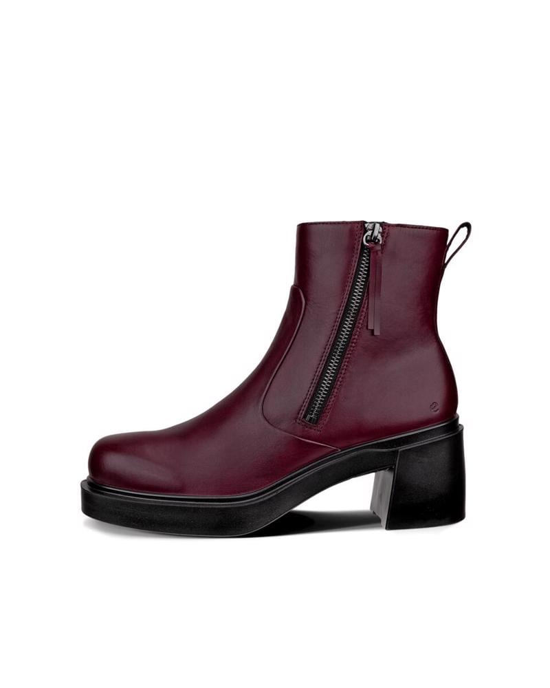 Red ECCO Metropole Seoul 45 W Dark Ruby