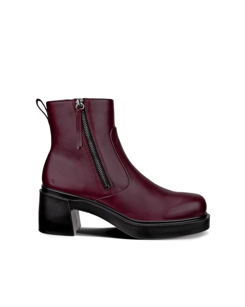 Red ECCO Metropole Seoul 45 W Dark Ruby