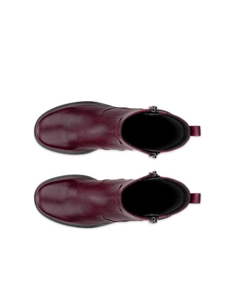 Red ECCO Metropole Seoul 45 W Dark Ruby