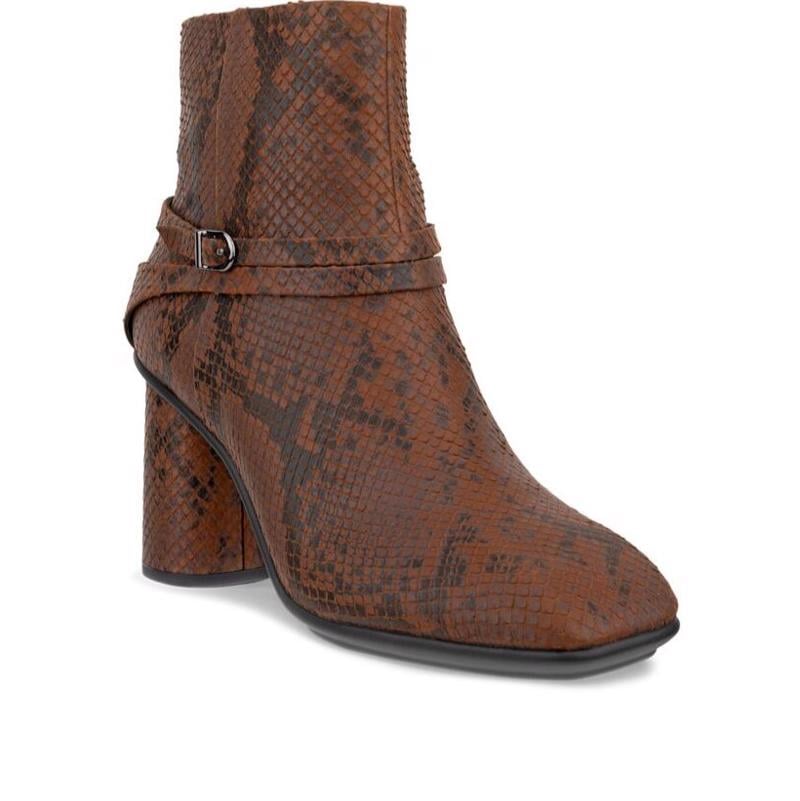 Kahverengi ECCO Sculpted Alba Block 65 Coffee