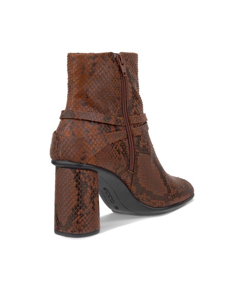 Brown ECCO Sculpted Alba Block 65 Coffee