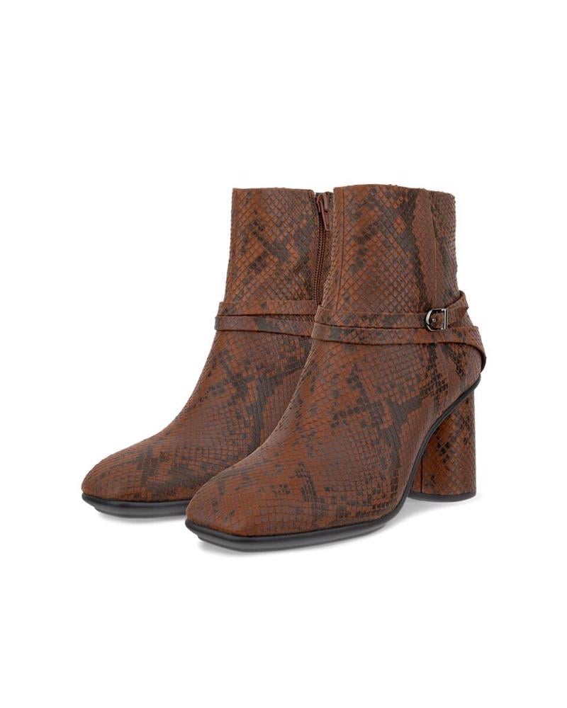 Brown ECCO Sculpted Alba Block 65 Coffee