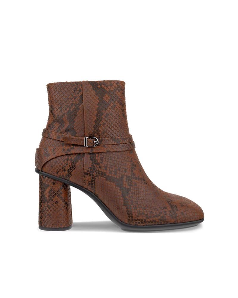 Brown ECCO Sculpted Alba Block 65 Coffee