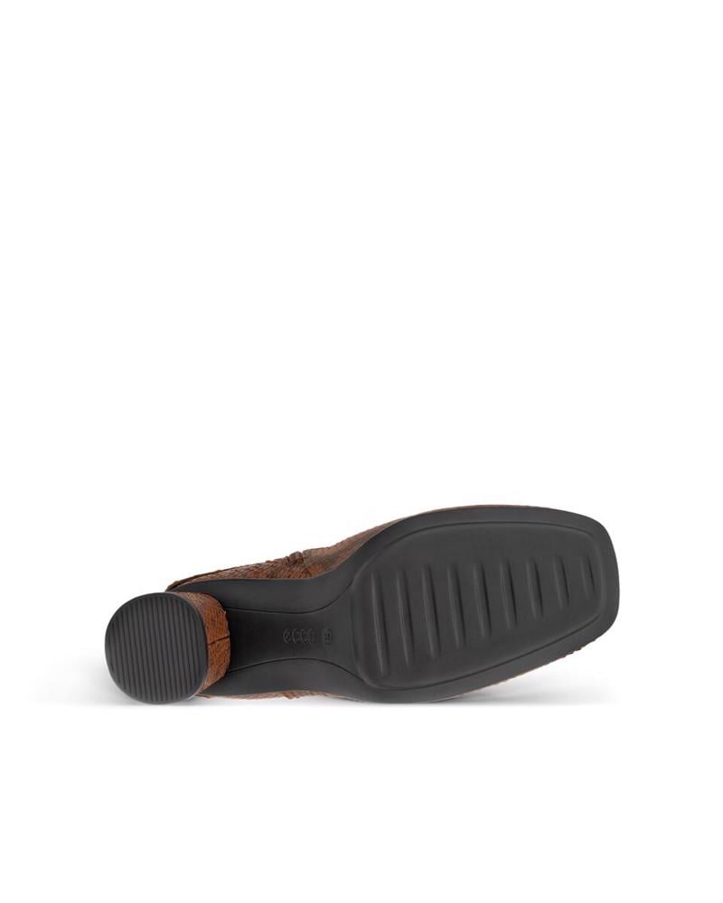 Brown ECCO Sculpted Alba Block 65 Coffee