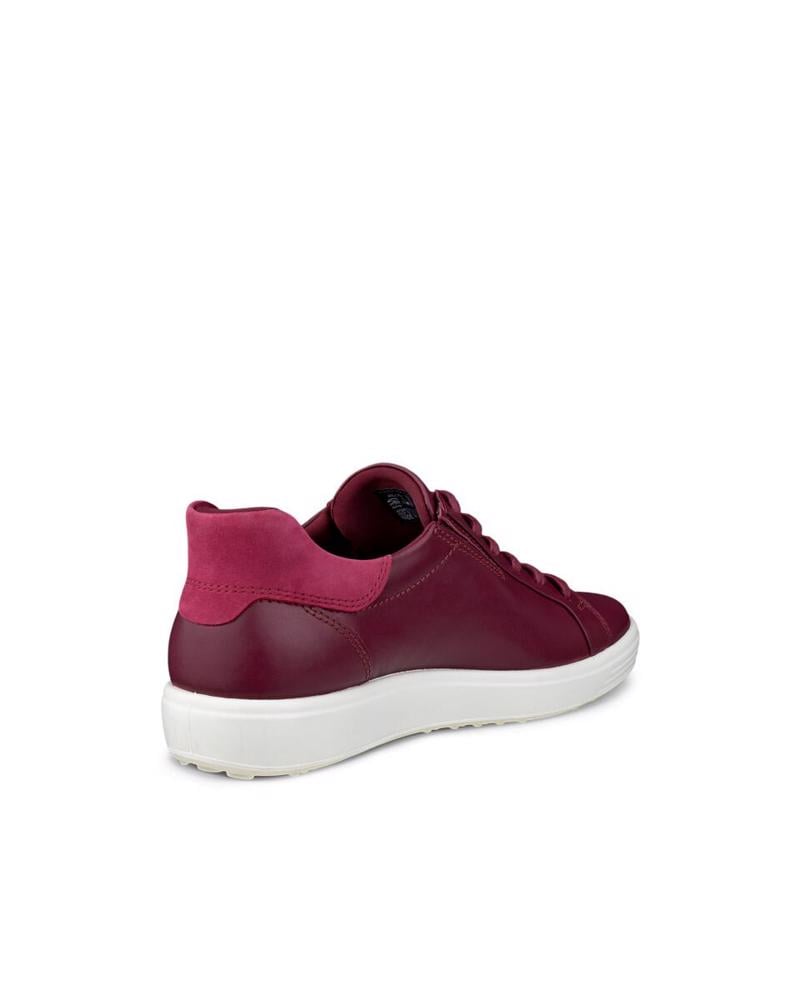 Red ECCO Soft 7 W Dark Ruby