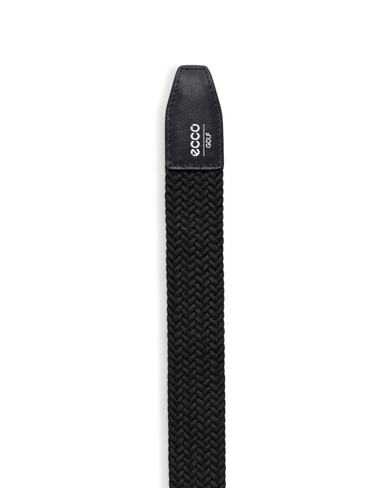 Black ECCO Belts Golf Braided