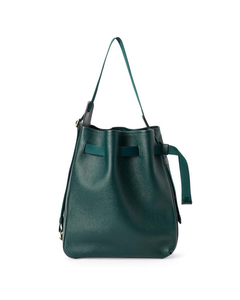 Yeşil ECCO Sail Bag M Pebbled Leather | Ecco