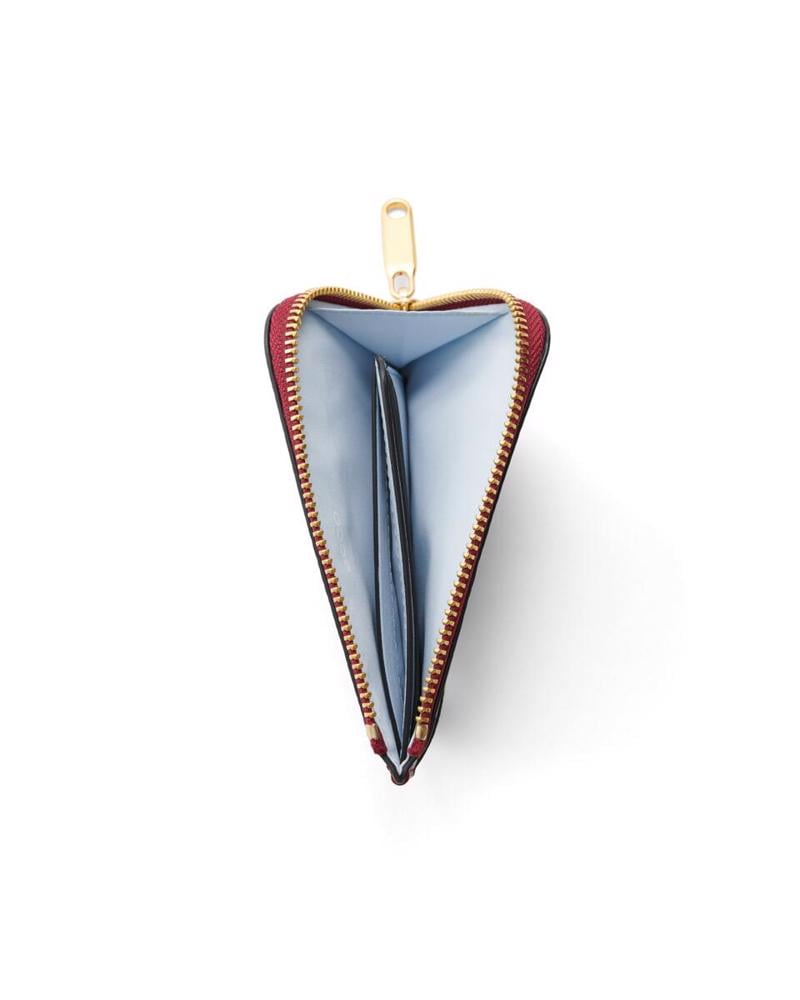Bordo ECCO Card Case Zipped Pebbled Leather