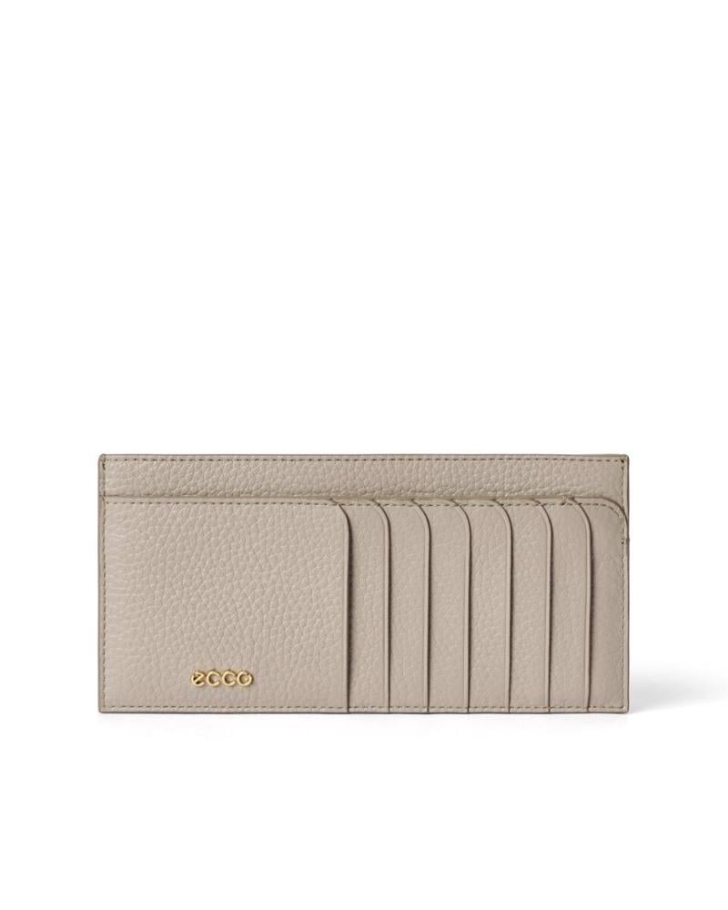 Beige ECCO Wallet Pebbled Leather