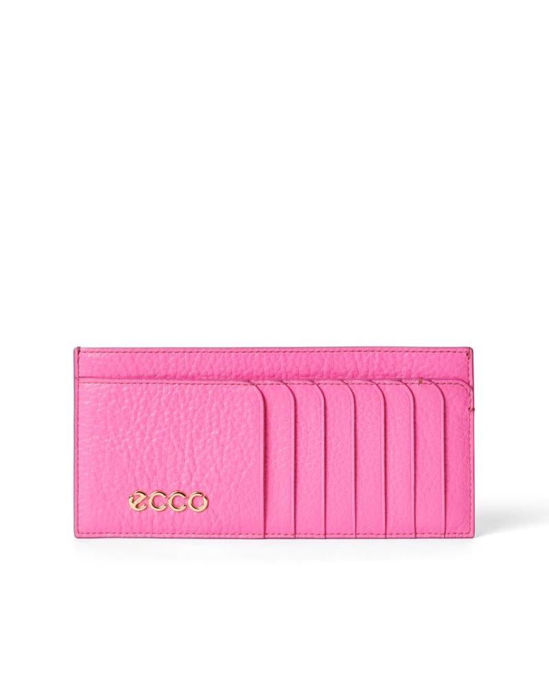 Pink ECCO Wallet Pebbled Leather