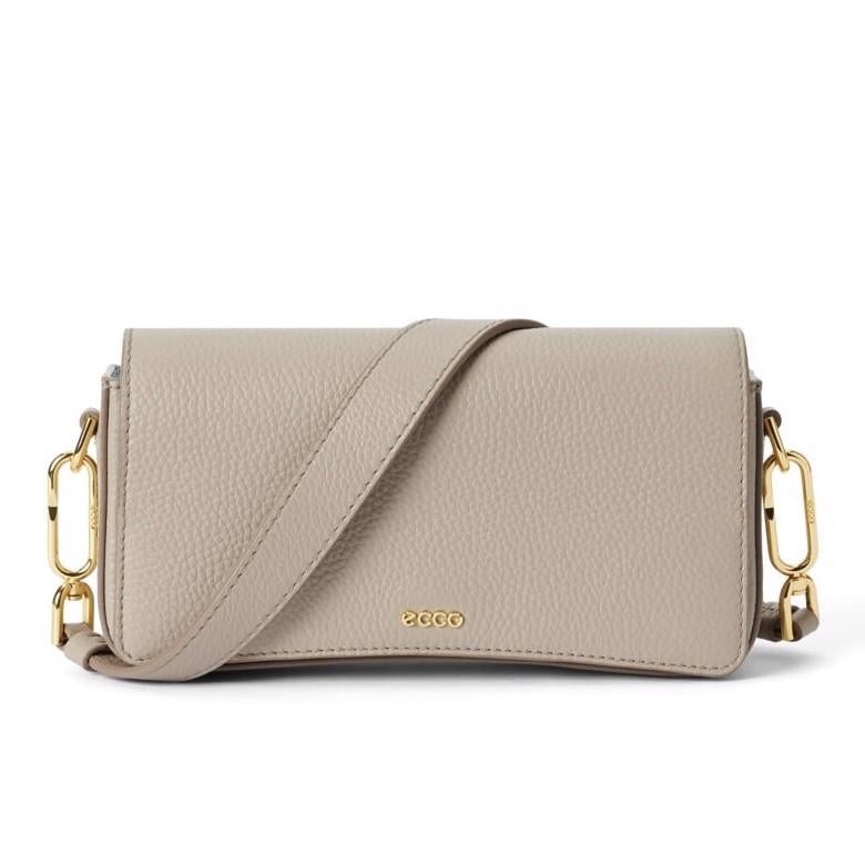 Bej ECCO Pinch Bag S Pebbled Leather Bag