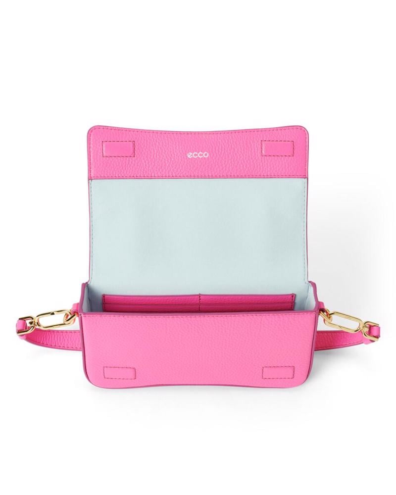 Pembe ECCO Pinch Bag S Pebbled Leather Bag