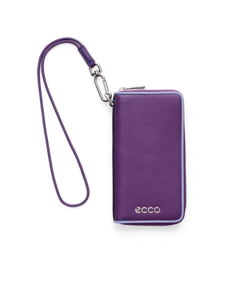 Purple ECCO Wallet Zip Around Binding