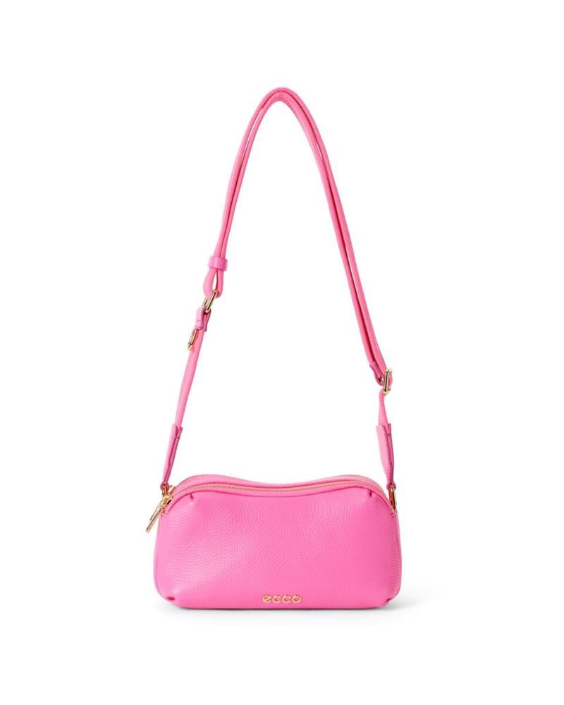 Pink ECCO Camera Bag Curve Soft Leather Pop