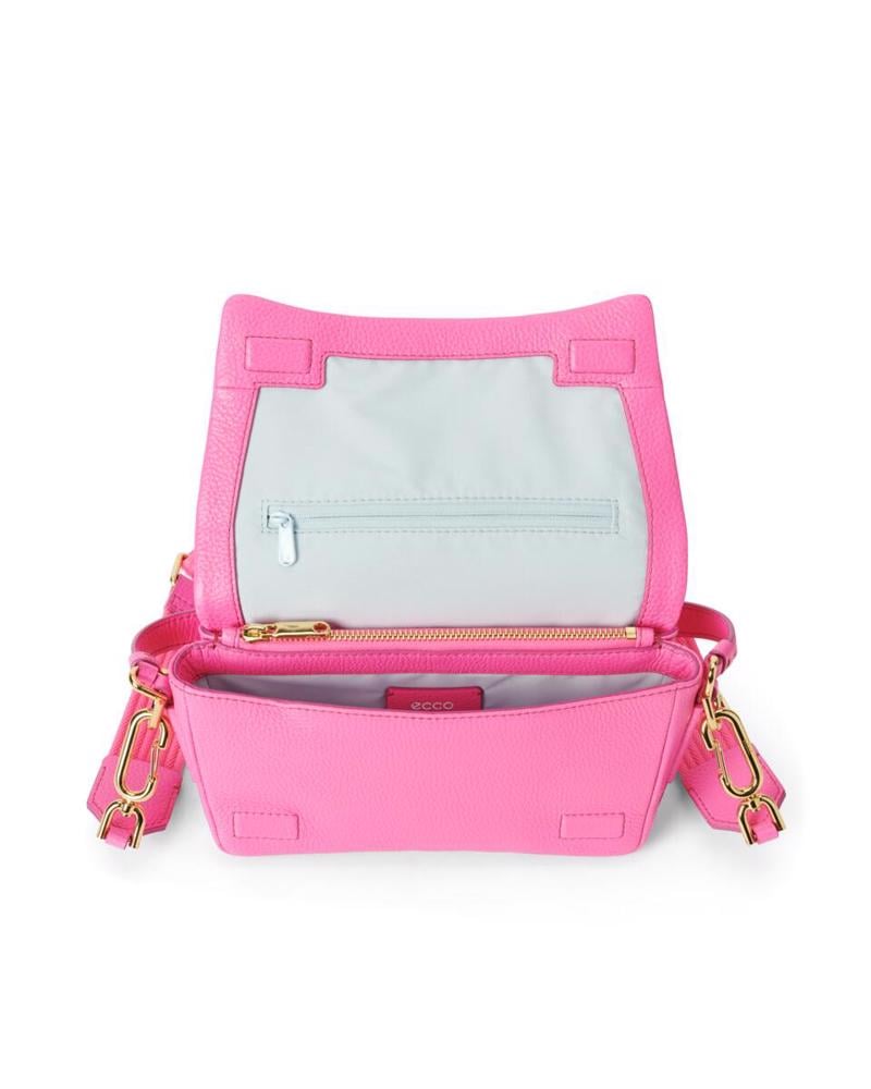 Pembe ECCO Pinch Bag M Soft Leather Pop | Ecco