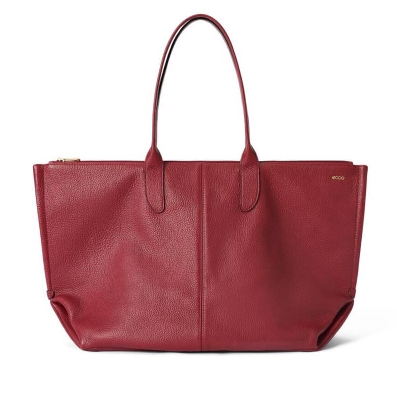 Wine ECCO Tote Go Light Soft Leather