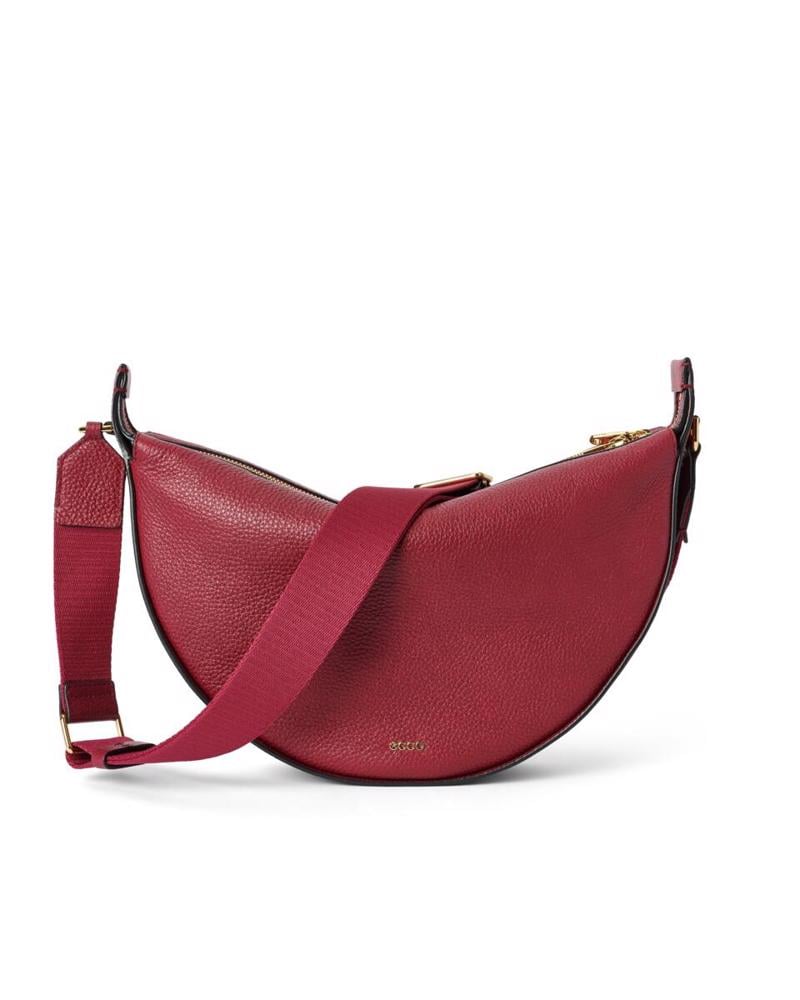 Wine ECCO Fortune Bag M Pebbled Leather
