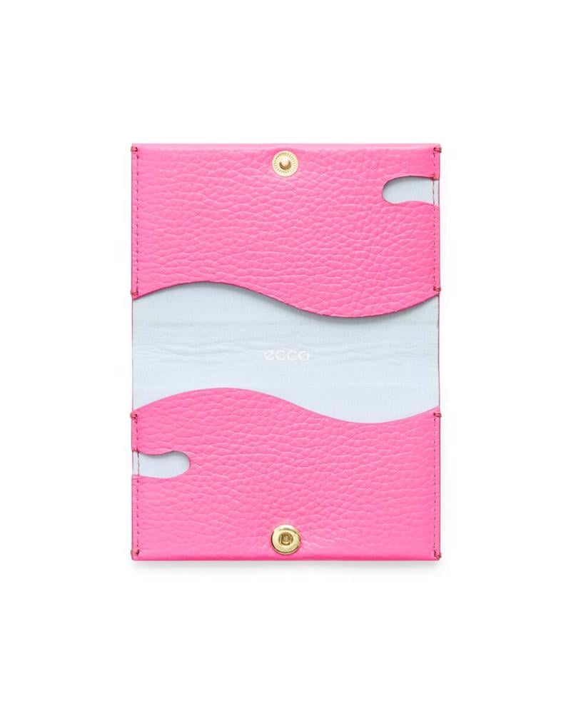 Pembe ECCO Business Card Purse Pebble Leather